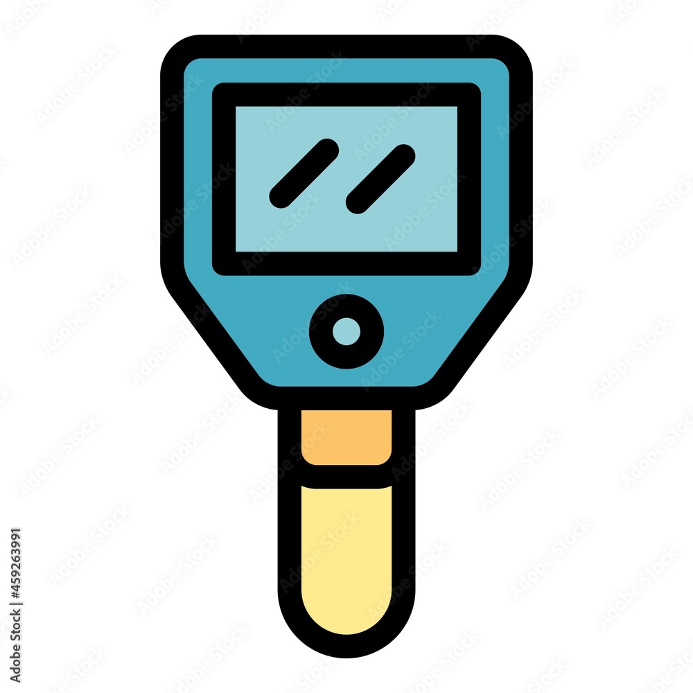 Sensor thermal imager icon. Outline sensor thermal imager vector icon color flat isolated