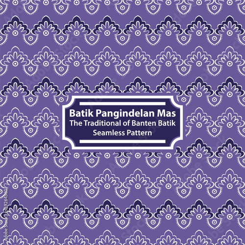 Batik Pangindelan Mas - The Traditional of Banten Batik Seamless Pattern