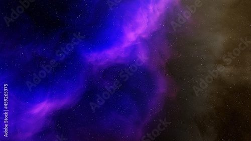 Fototapeta Naklejka Na Ścianę i Meble -  colorful nebula, science fiction wallpaper 3d illustration