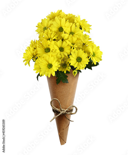 Yellow chrysanthemum flower...