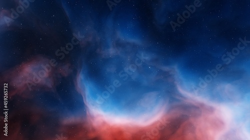 Fototapeta Naklejka Na Ścianę i Meble -  colorful nebula, science fiction wallpaper 3d illustration