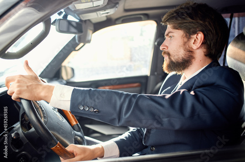 businessmen Driving a car trip luxury lifestyle rich © SHOTPRIME STUDIO