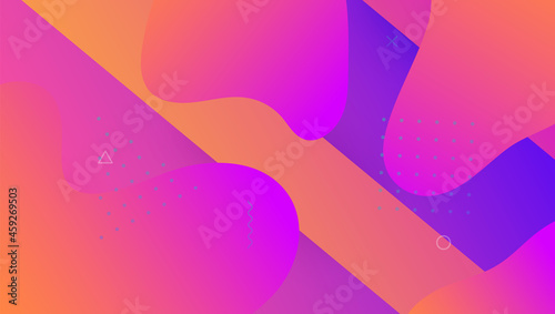 Dynamic Poster. Liquid Texture. Abstract Design. 3d Landing Page