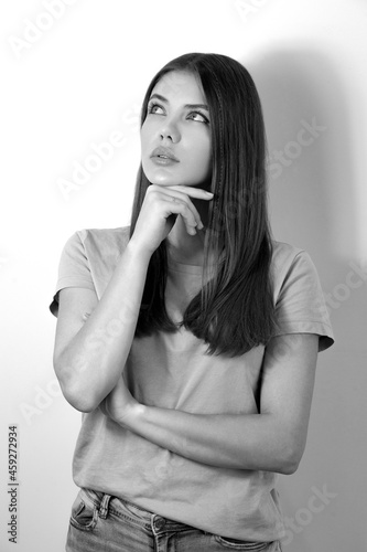 Photo beautiful woman with emotion