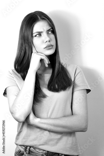 Photo beautiful woman with emotion