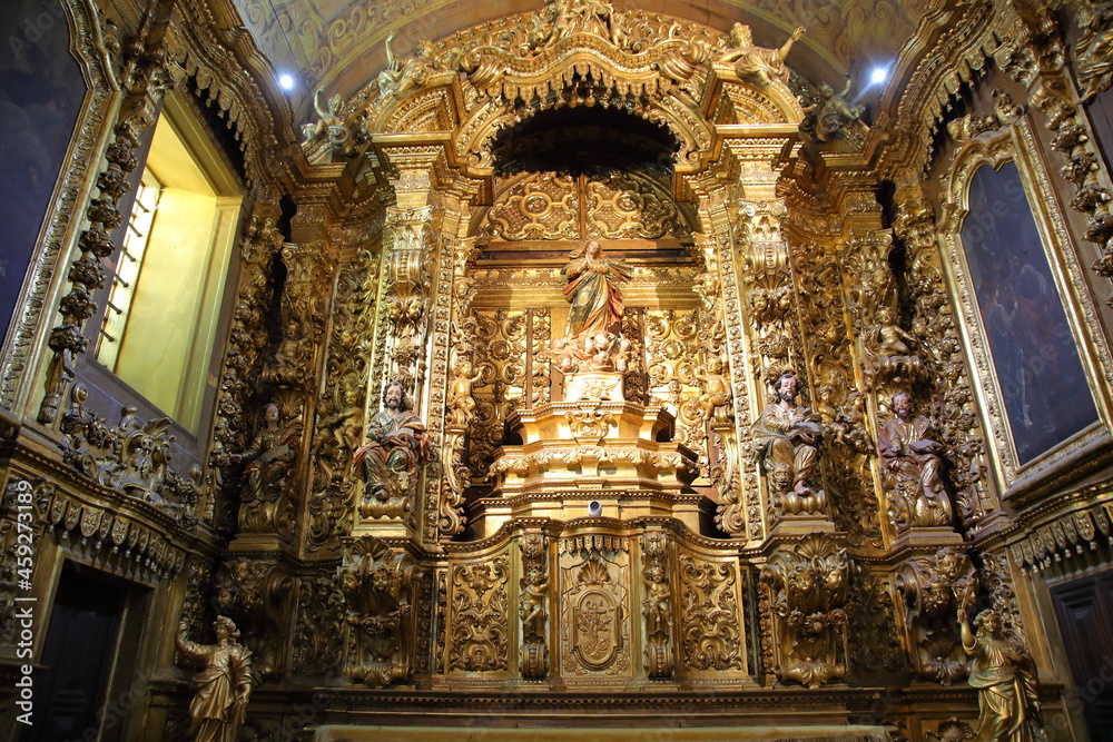 Interior of Sao Francisco da Penitencia Church, Rio de Janeiro, Brazil