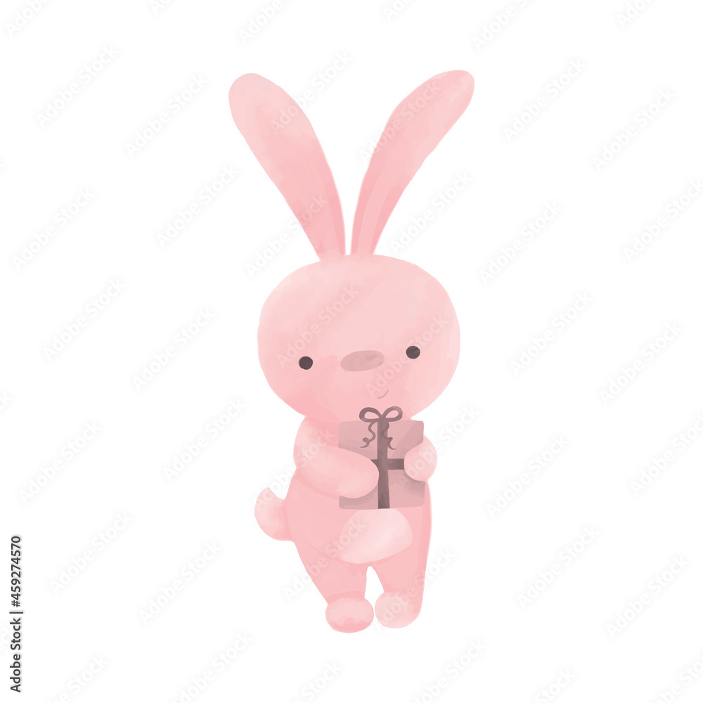children illustration animal rabbit greeting cards cute animals graphics watercolor children illustration animal rabbit greeting cards cute animals graphics watercolor