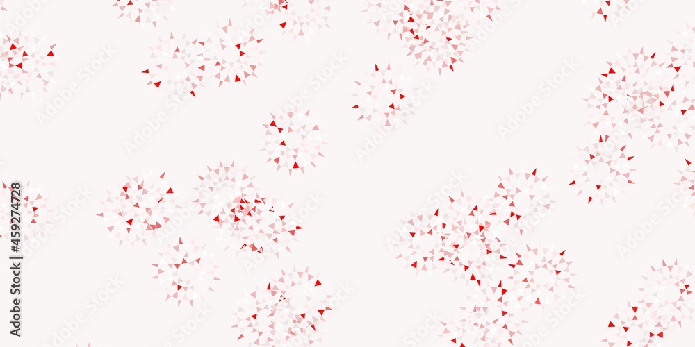 Light red vector natural artwork with flowers. Light red vector natural artwork with flowers.