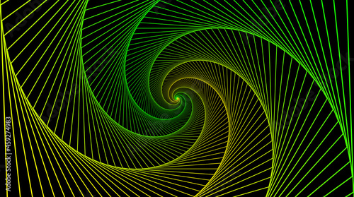 Hypnotic spiral. Swirl hypnotize spirals  vertigo geometric illusion and rotating stripes round pattern vector illustration