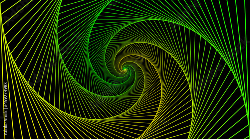 Hypnotic spiral. Swirl hypnotize spirals, vertigo geometric illusion and rotating stripes round pattern vector illustration