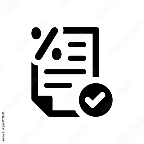 Loan contract approval icon
