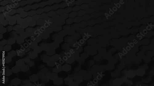 Smooth hexagon background animation loop, calming and relaxing loop photo