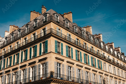 Typical residential building in Paris