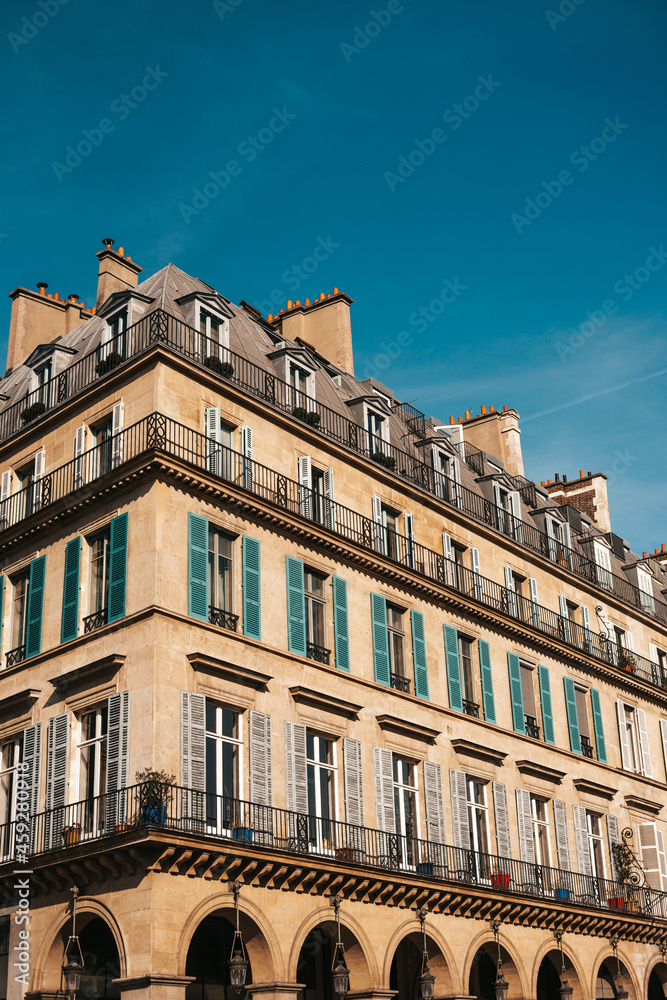 Typical residential building in Paris