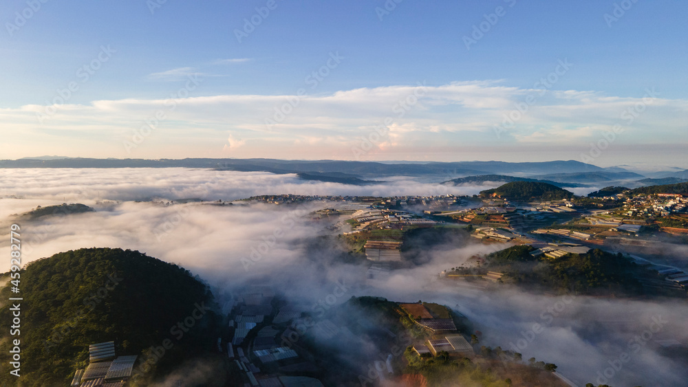 river in the fog,,,