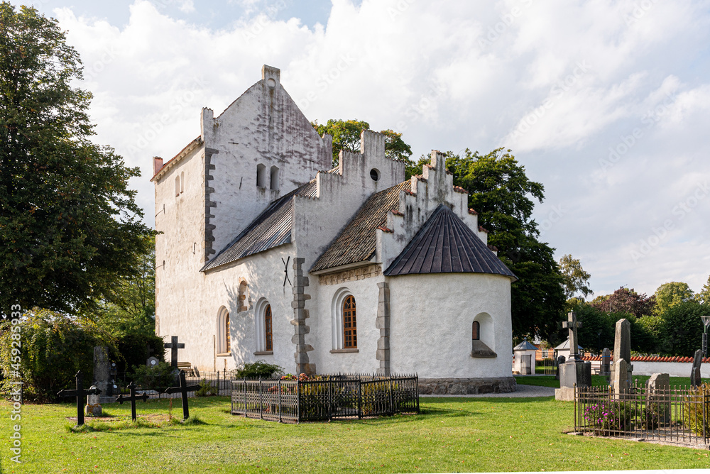 the old medieval church in Kävllinge