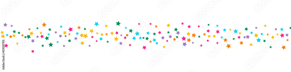 Multicolored Abstract Vector Panoramic White