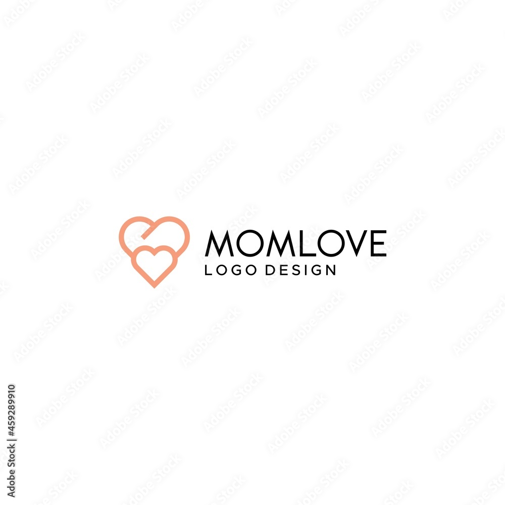 A clean and unique logo about mother and child love.
EPS 10, Vector.