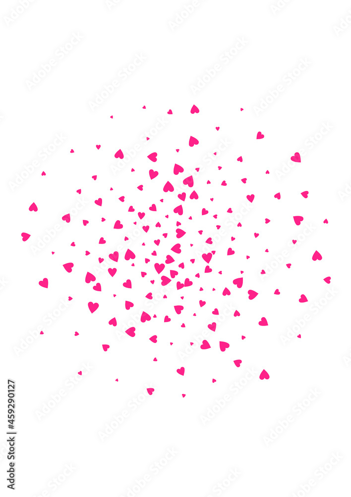 Naklejka premium Red Confetti Vector White Backgound. Birthday