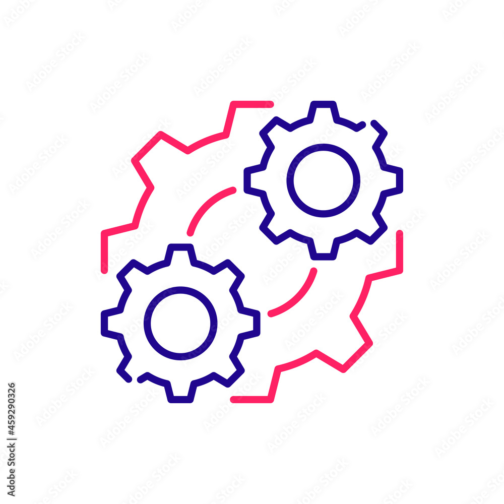 Consolidation vector 2 colour icon style illustration. EPS 10 file