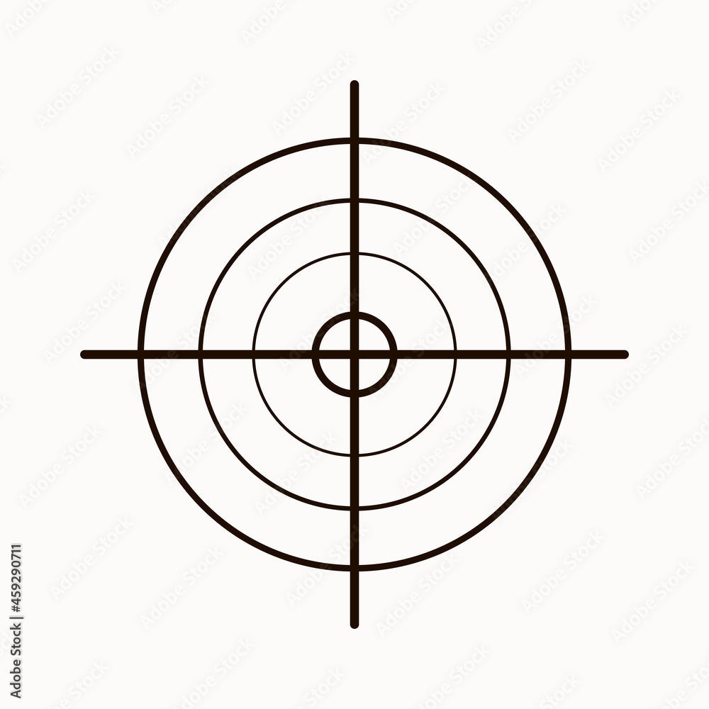 Simple black Target. Vector icon Simple black Target. Vector icon