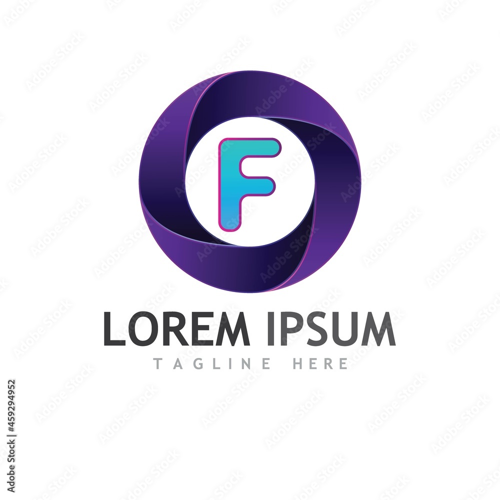 F Letter vector icon F Letter vector icon