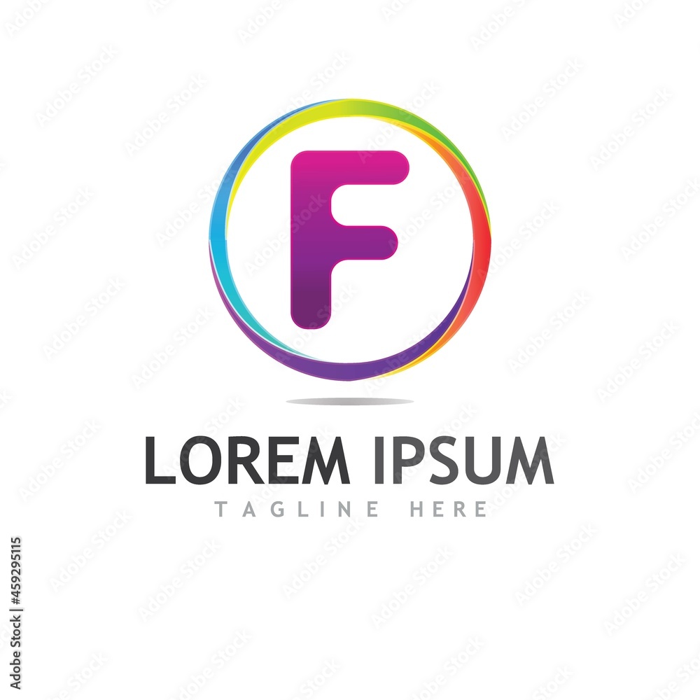 F Letter vector icon F Letter vector icon