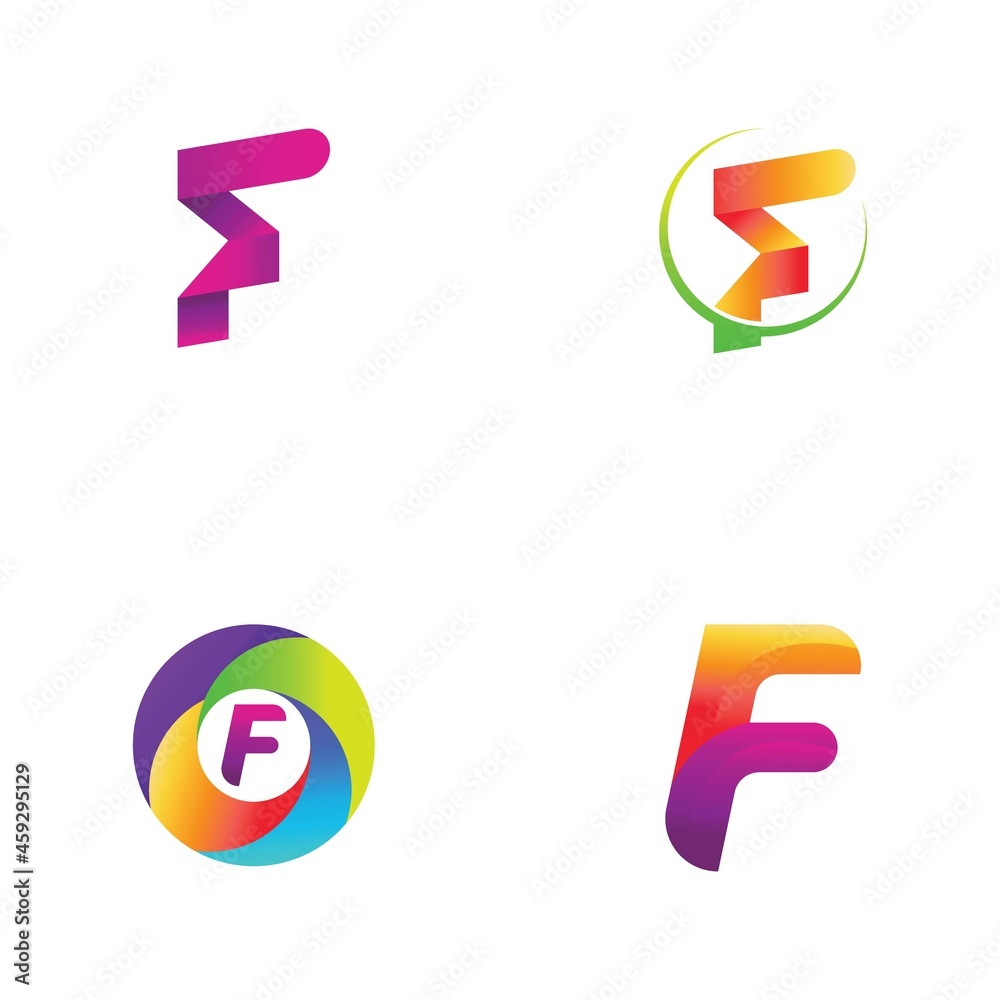 F Letter vector icon
