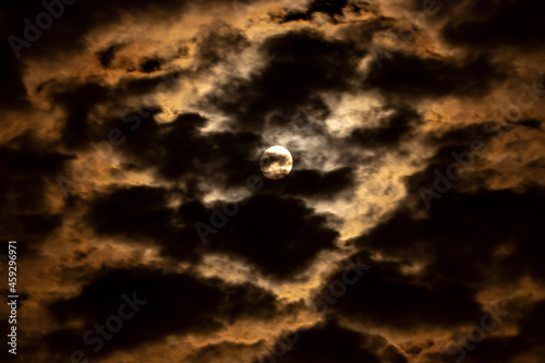 moon and clouds