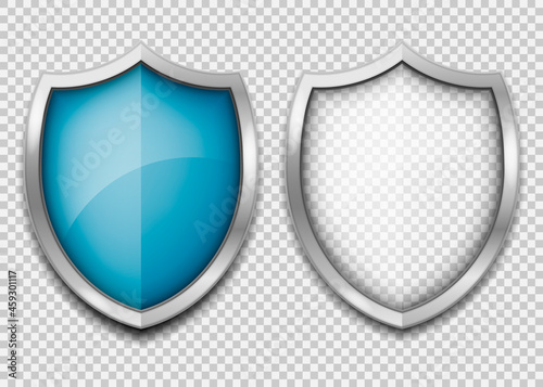 Protection shield concept. Safety badge icon. Defense sign. Vector illustration.