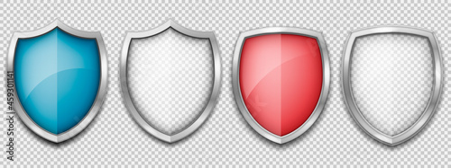 Protection shield concept. Safety badge icon. Defense sign. Vector illustration.