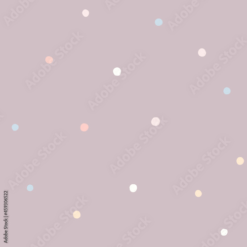 Light purple seamless repeating pattern with dots in good quality. Pastel shades for wallpaper in a children's bedroom, wrapping paper.