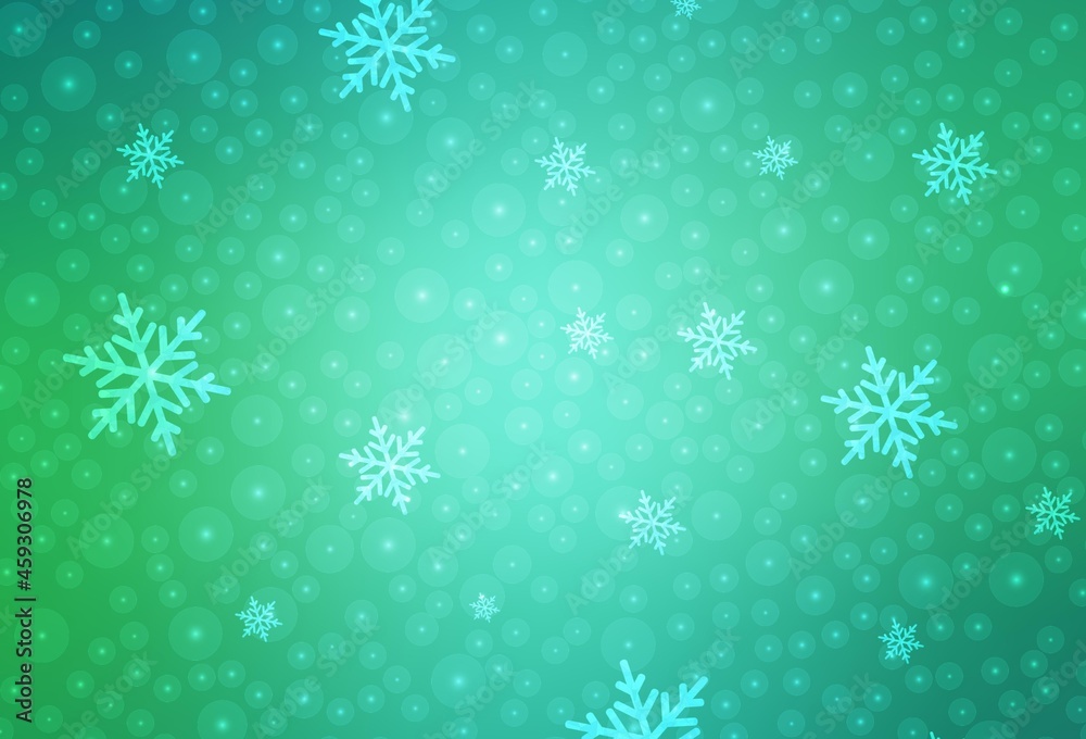Light Green vector background in Xmas style. Light Green vector background in Xmas style.