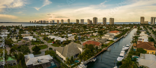 Aerial view from Singer Island in West Palm Beach Florida