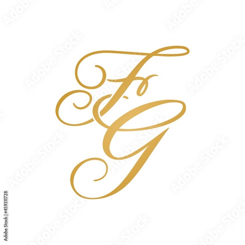 FG initial monogram logo