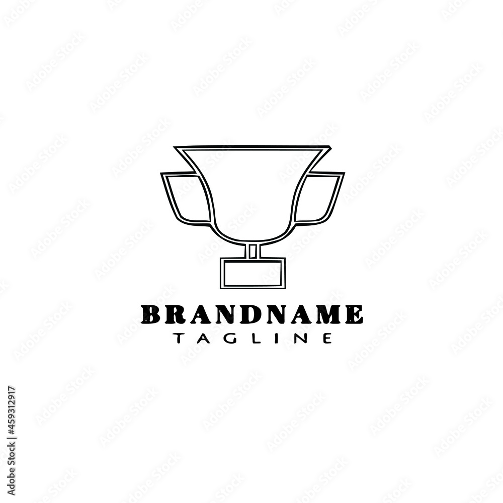 cute trophy logo cartoon icon vector illustration cute trophy logo cartoon icon vector illustration
