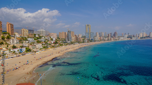 Foto Playa de Poniente en Benidorm desde la Cala.