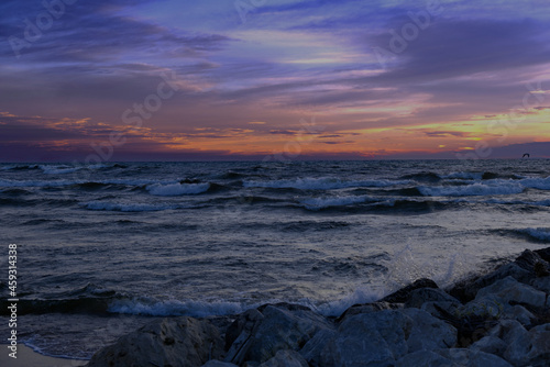 Sunset over Lake Michigan