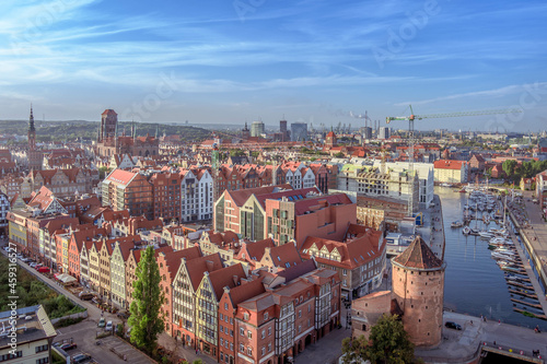 gdansk old town from above
