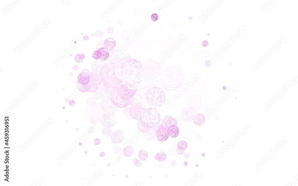 Light Purple, Pink vector elegant background with roses.