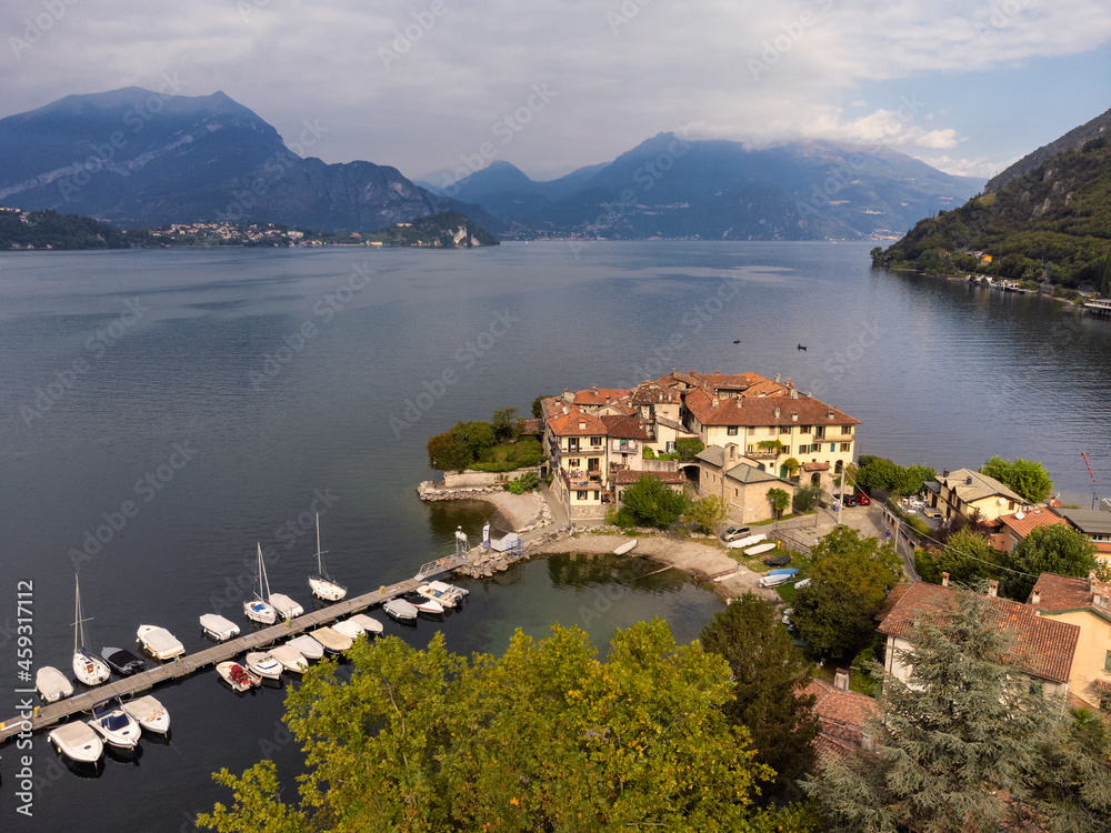 Small village located on a peninsula of Lake Como