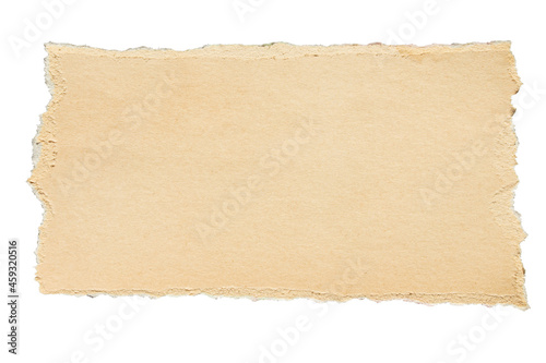 old brown grunge paper isolated on white background	