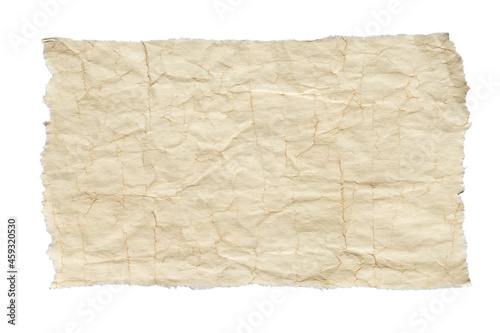 old brown grunge paper isolated on white background 