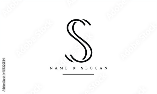 SS, S abstract letters logo monogram