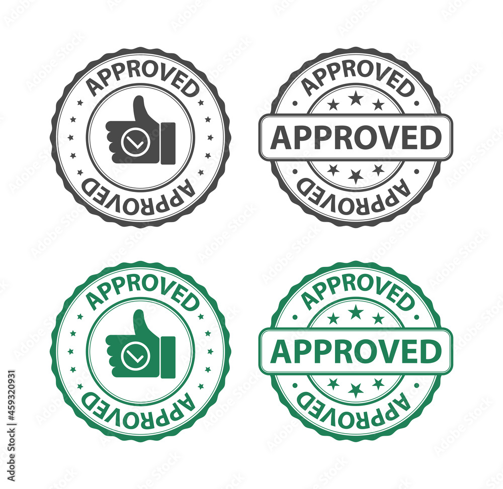 approved rubber stamp