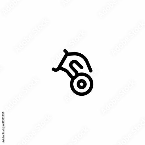 Charity donation cash payment with coin Outline Icon, Logo, and illustration
