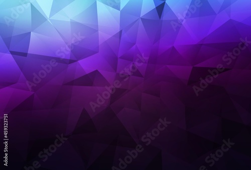 Dark Pink, Blue vector low poly layout.