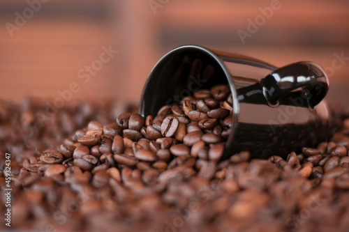 coffee beans in a cup