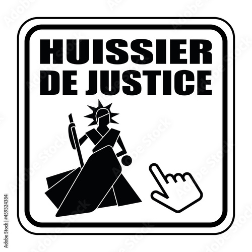 Logo huissier de justice.