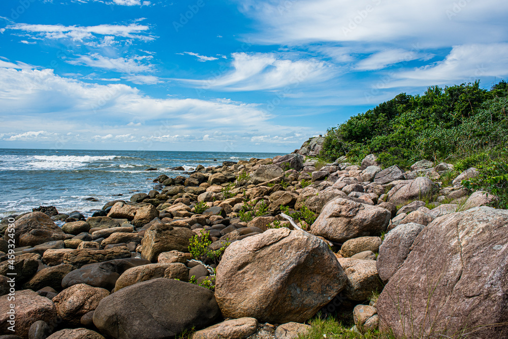 beautiful image of the island of mel beaches boats coast of the sea, landscapes of Brazil beautiful image of the island of mel beaches boats coast of the sea, landscapes of Brazil